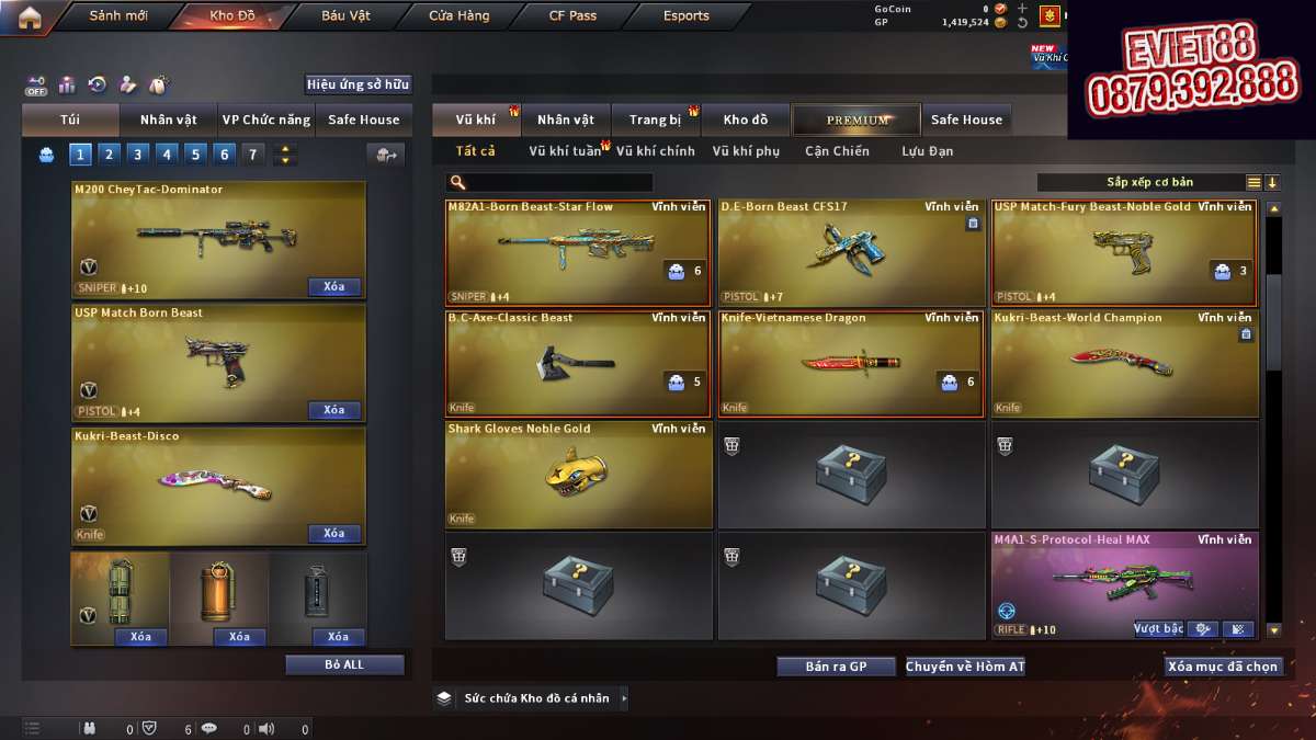 shop acc cf uy tin gia re